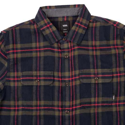VANS FLANNEL M VANS WESTMINSTER WOVEN L/S - NAVY OLIVE