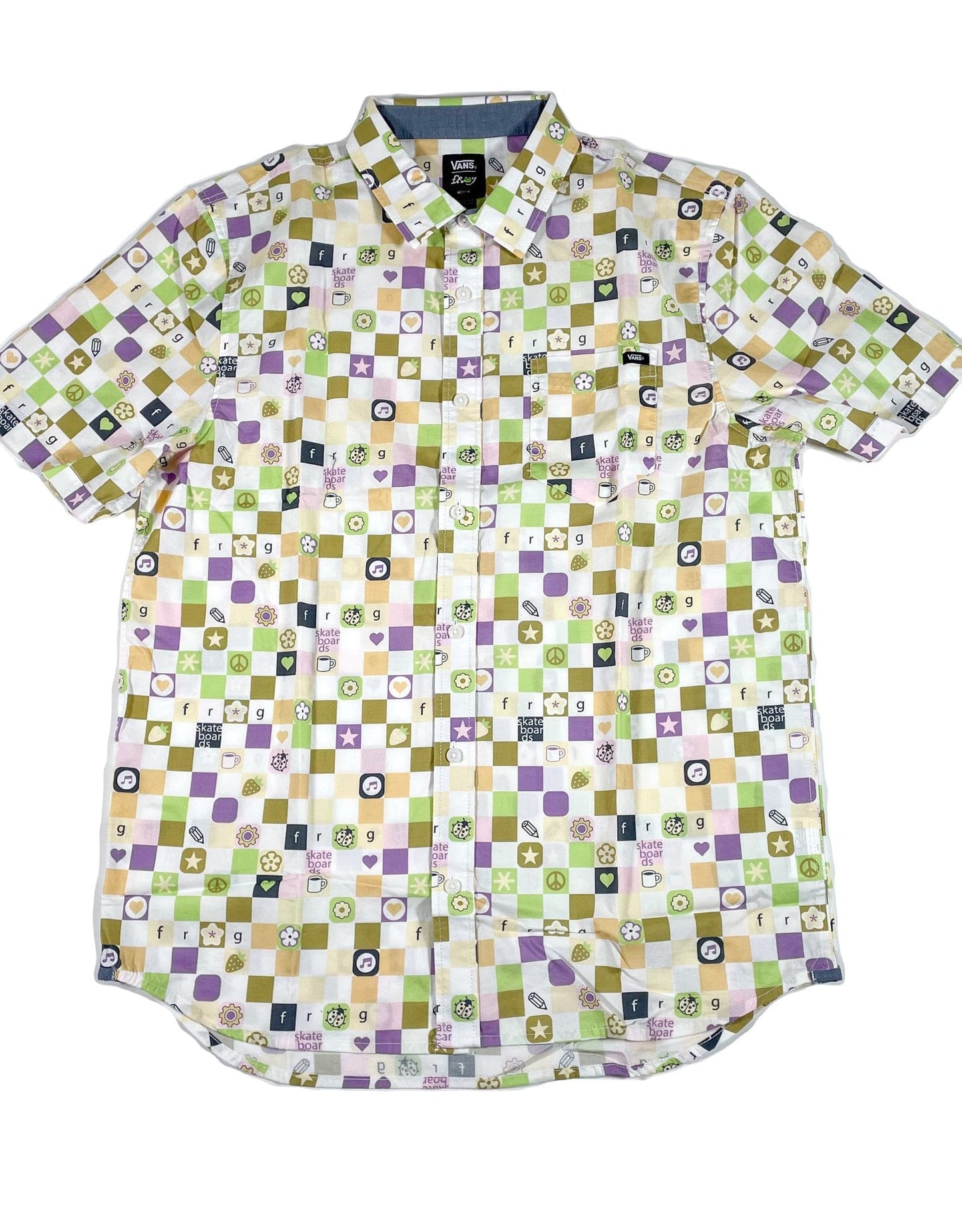 VANS SHORT SLEEVE SHIRT VANS X FROG S/S SHIRT - WHITE