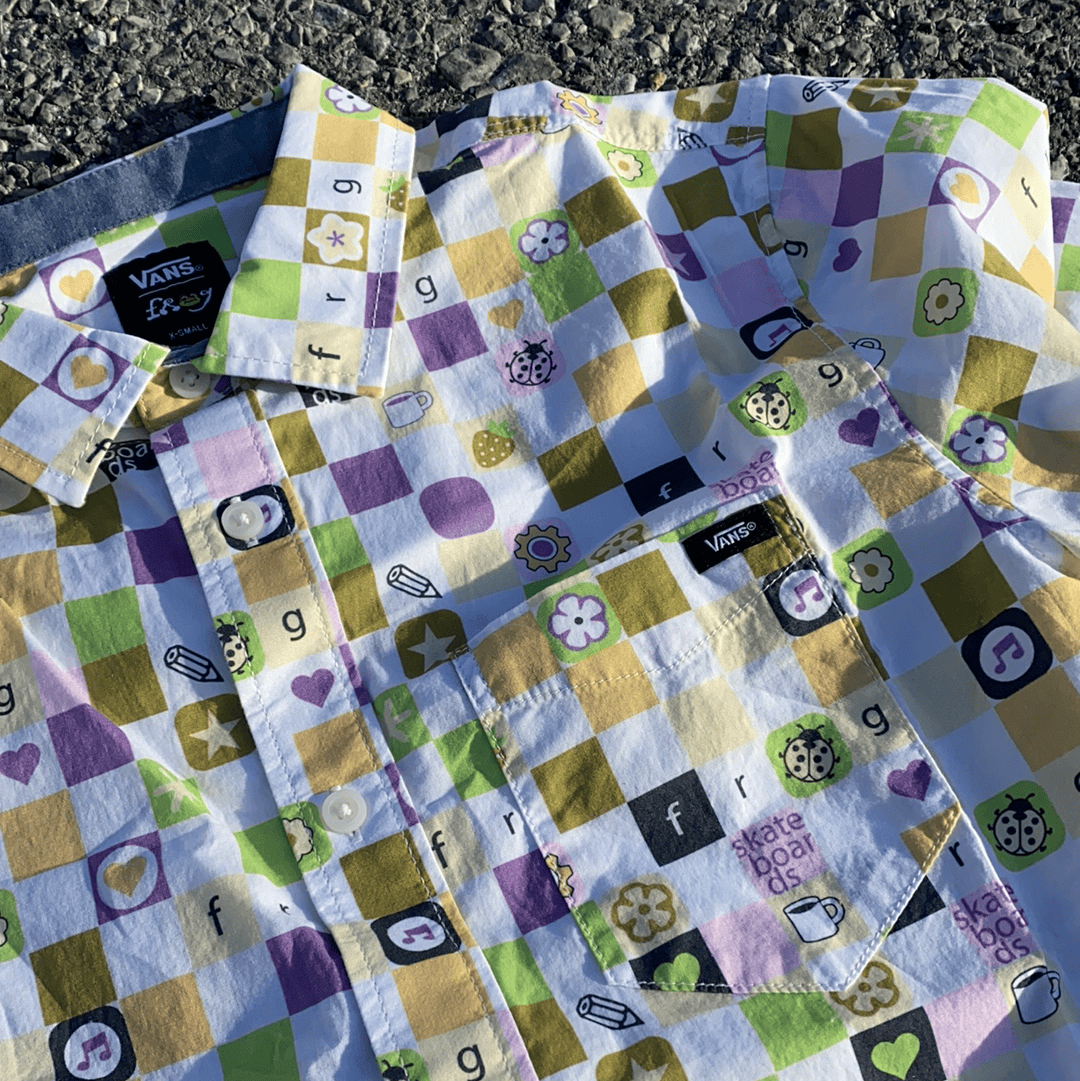 VANS SHORT SLEEVE SHIRT VANS X FROG S/S SHIRT - WHITE
