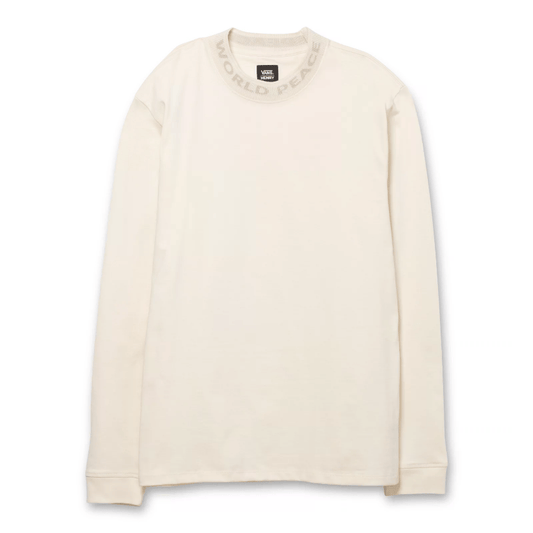 VANS CREWNECK L VANS x JUSTIN HENRY WORLD PEACE KNIT CREWNECK - ANTIQUE WHITE