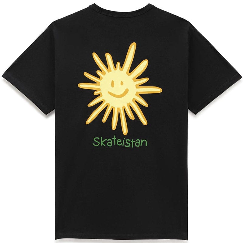VANS T-SHIRT VANS x SKATEISTAN OFF THE WALL TEE - BLACK