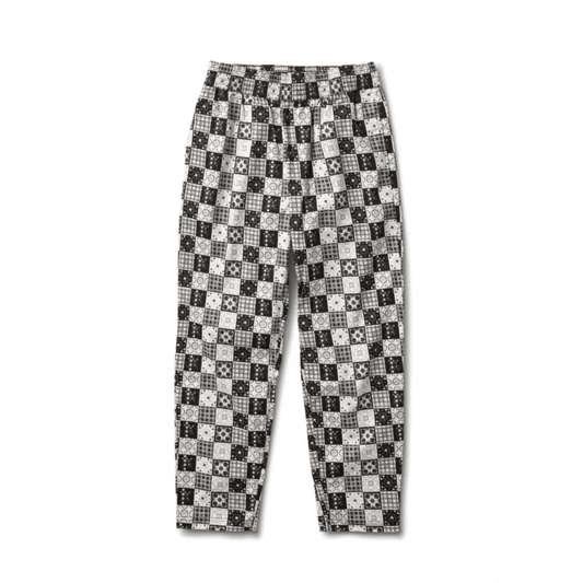 VANS WOMENS PANTS M VANS x SKATEISTAN WOMENS PANTS - BLACK WHITE