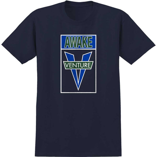 VENTURE T-SHIRT VENTURE AWAKE LOGO TEE - NAVY