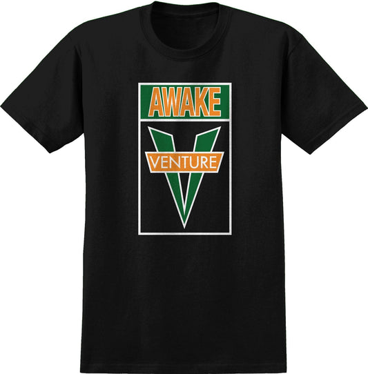 VENTURE T-SHIRT VENTURE AWAKE TEE - BLACK ORANGE
