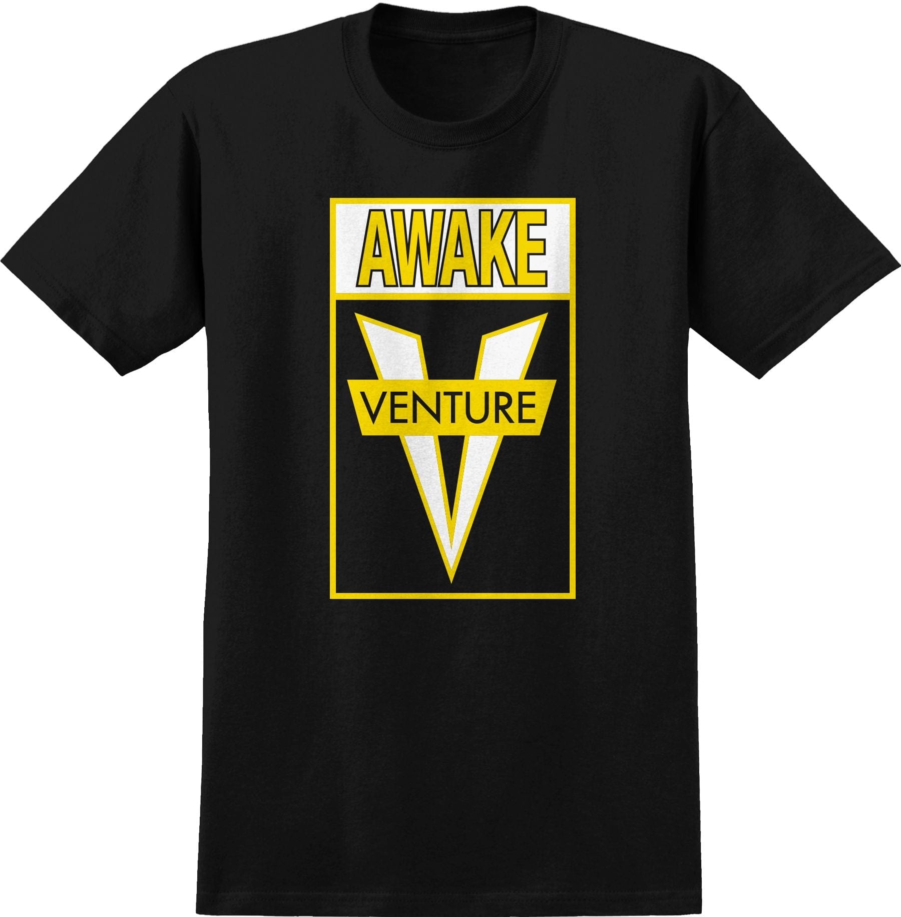 VENTURE T-SHIRT VENTURE AWAKE TEE - BLACK YELLOW