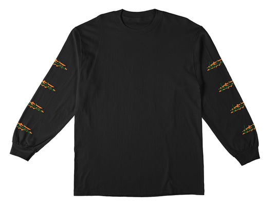 VENTURE LONGSLEEVE TEE VENTURE PAID L/S TEE - BLACK