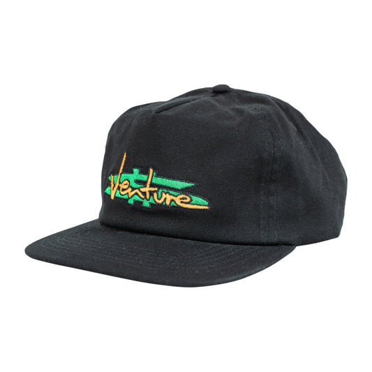 VENTURE HAT VENTURE PAID SNAPBACK HAT - BLACK