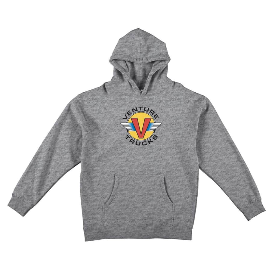 VENTURE HOODIE VENTURE  WINGS HOODIE - HEATHER GREY