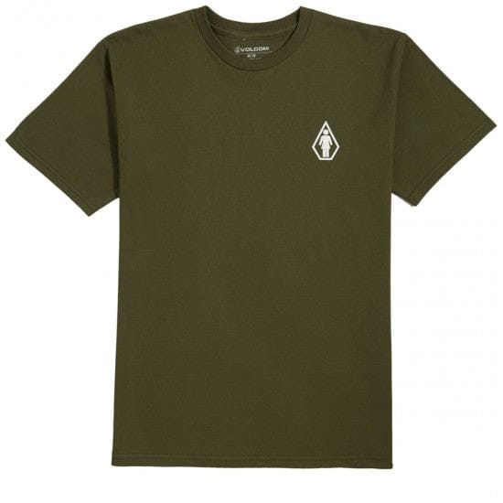 VOLCOM T-SHIRT S Volcom Pretty Stoned Tee - (Girl) Military Green