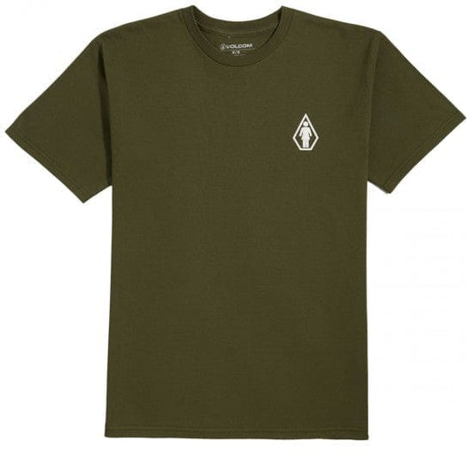 VOLCOM T-SHIRT S Volcom Pretty Stoned Tee - (Girl) Military Green